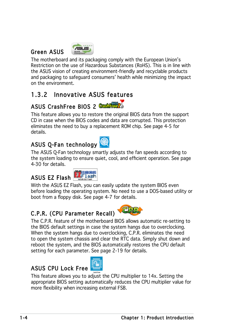 2 innovative asus features | Asus P5LD2-X User Manual | Page 18 / 110