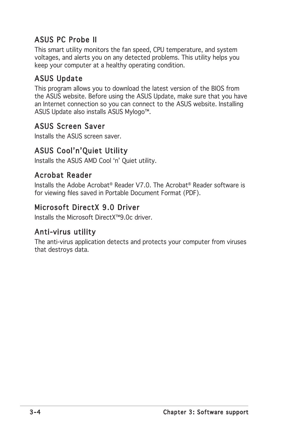 Asus A8S-X User Manual | Page 76 / 78