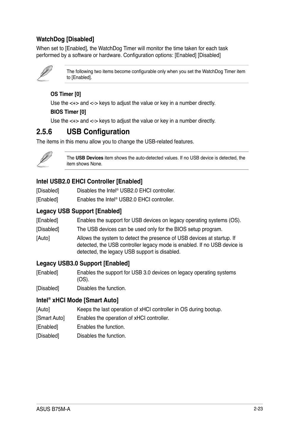 6 usb configuration | Asus B75M-A User Manual | Page 69 / 86