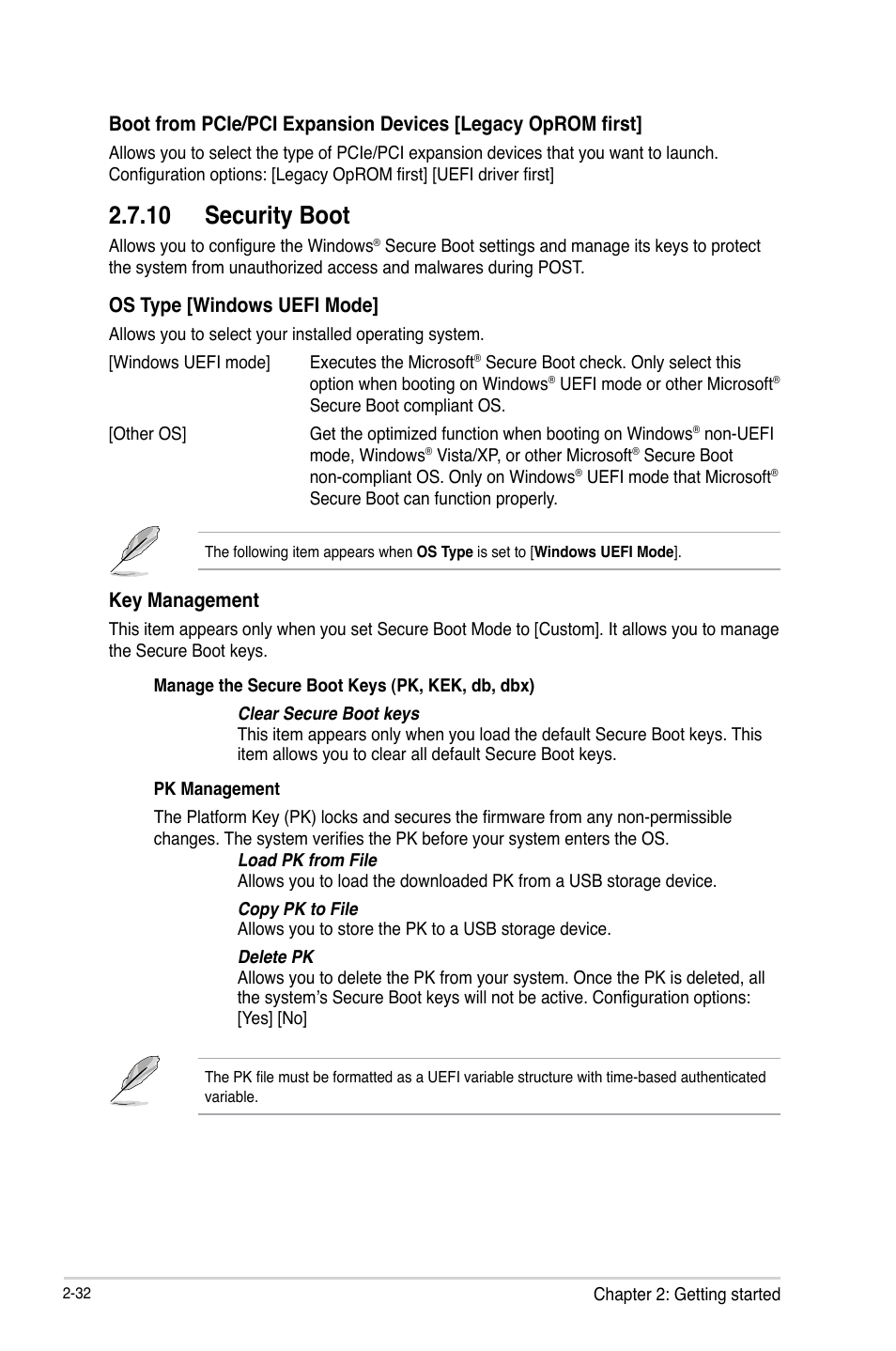 10 security boot | Asus B75M-A User Manual | Page 78 / 86