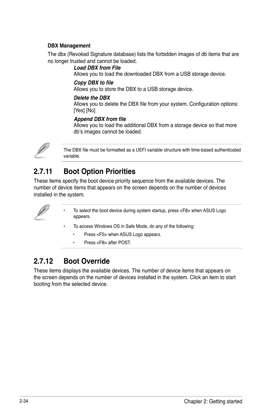 11 boot option priorities, 12 boot override | Asus B75M-A User Manual | Page 80 / 86