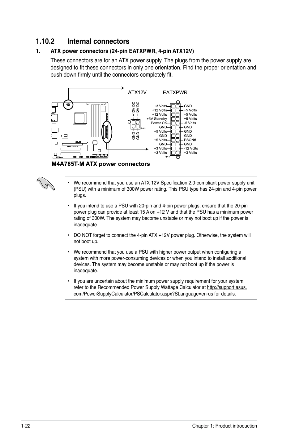 2 internal connectors, 2 internal connectors -22 | Asus M4A785T-M User Manual | Page 34 / 64