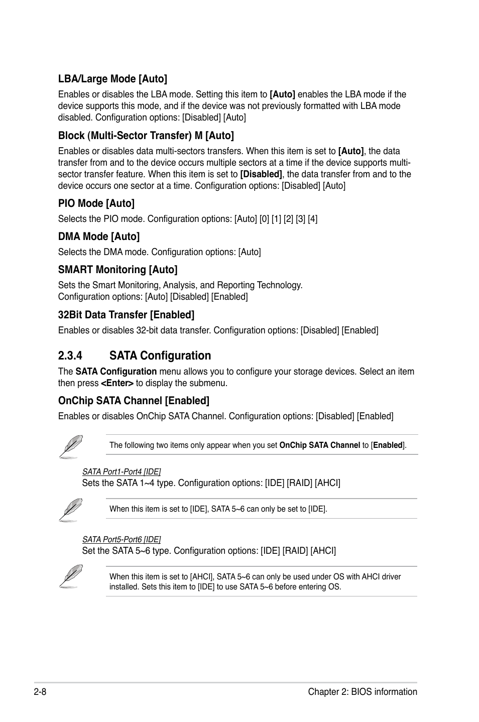 4 sata configuration, Sata configuration -8 | Asus M4A785T-M User Manual | Page 50 / 64