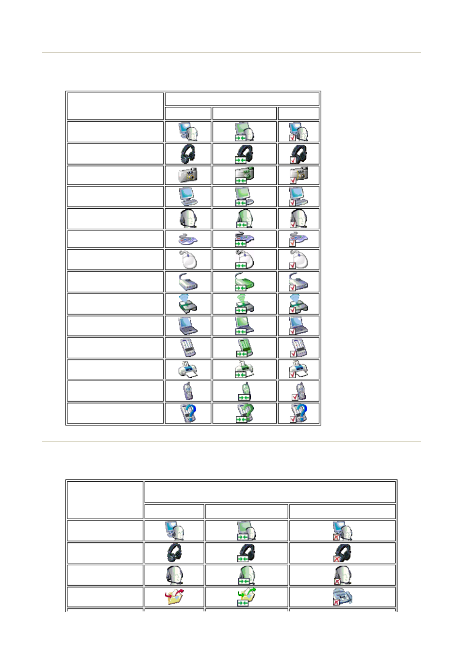 Device icons service icons | Asus USB-BT21 User Manual | Page 4 / 30