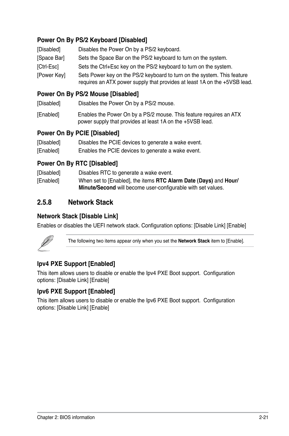 8 network stack, Network stack -21 | Asus P8H61-MX USB3 User Manual | Page 57 / 68