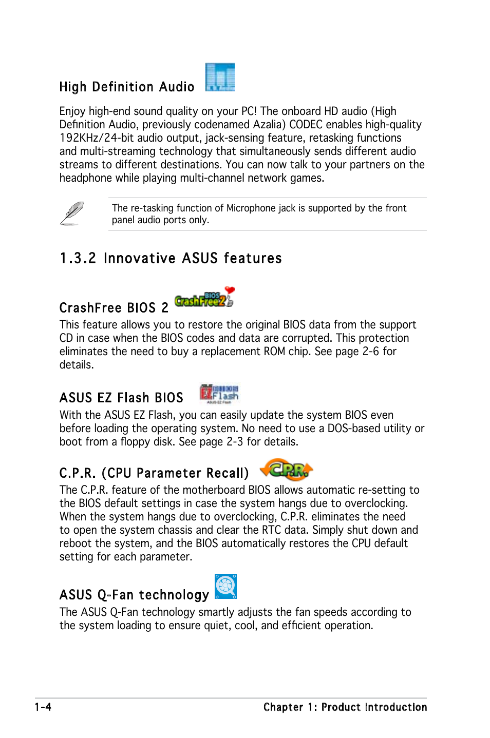 2 innovative asus features | Asus P5GZ-MX User Manual | Page 16 / 94