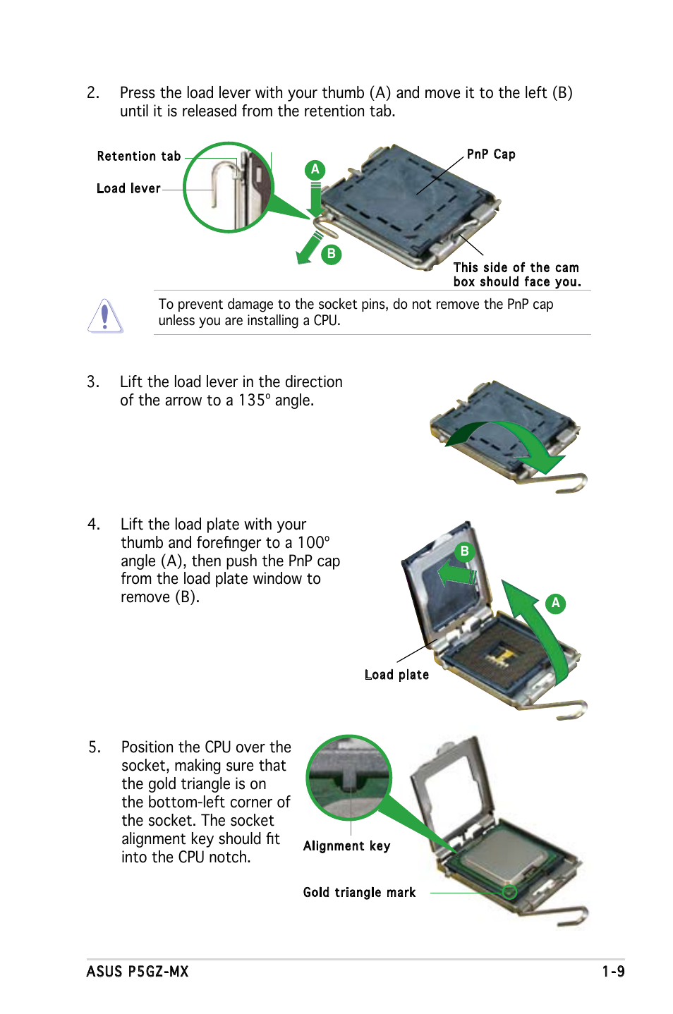 Asus P5GZ-MX User Manual | Page 21 / 94