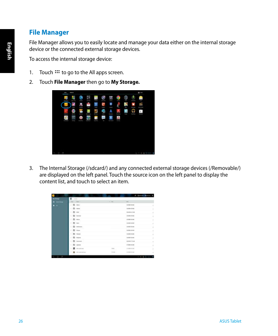 File manager | Asus P1801 User Manual | Page 26 / 64