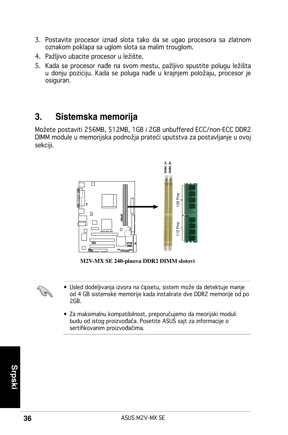 Srpski | Asus M2V-MX SE User Manual | Page 36 / 38