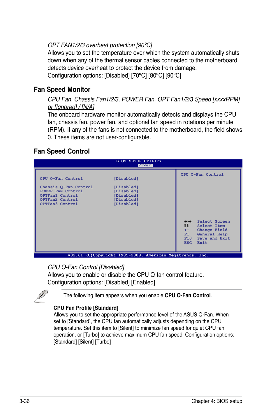 Fan speed monitor, Fan speed control | Asus Maximus II Formula User Manual | Page 104 / 174