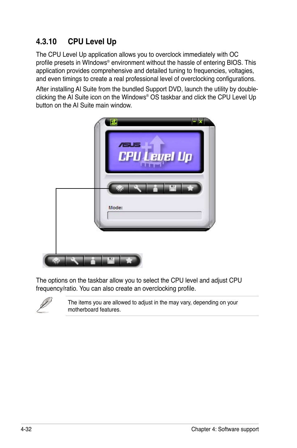 10 cpu level up, 10 cpu level up -32 | Asus Maximus II Formula User Manual | Page 148 / 174