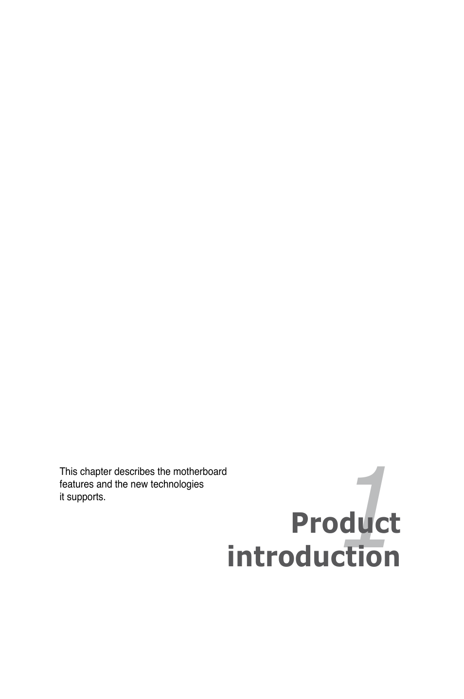 Chapter 1: product introduction, Chapter 1, Product introduction | Asus Maximus II Formula User Manual | Page 15 / 174