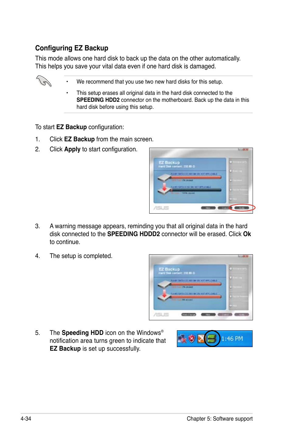 Configuring ez backup | Asus Maximus II Formula User Manual | Page 150 / 174