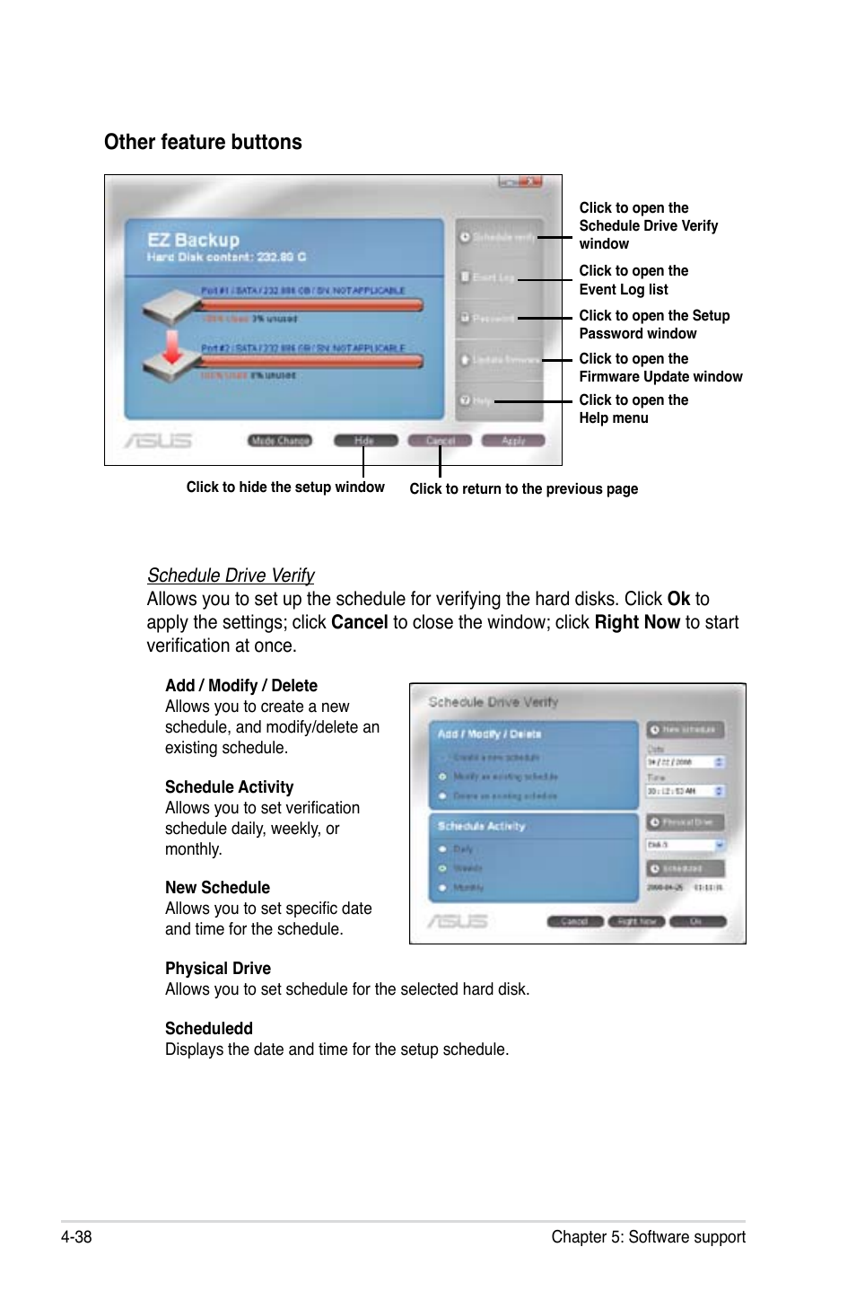 Other feature buttons | Asus Maximus II Formula User Manual | Page 154 / 174