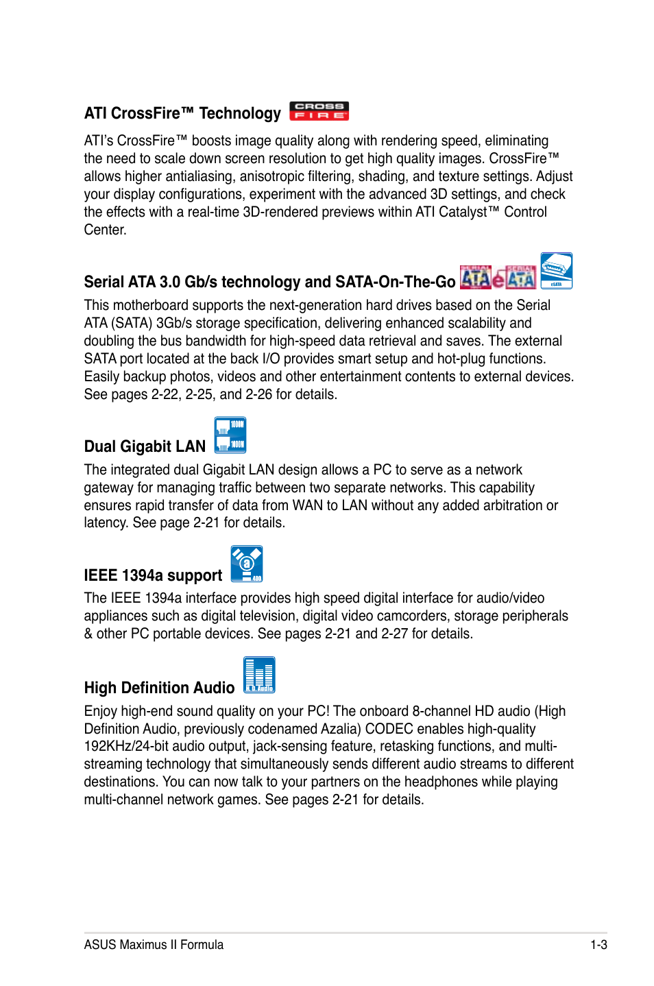 Asus Maximus II Formula User Manual | Page 19 / 174