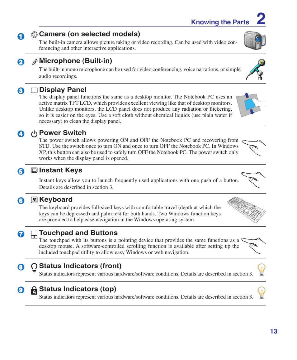 Asus T12Fg User Manual | Page 13 / 70