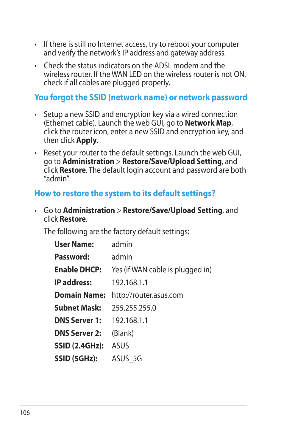 Asus RT-AC56U User Manual | Page 106 / 129