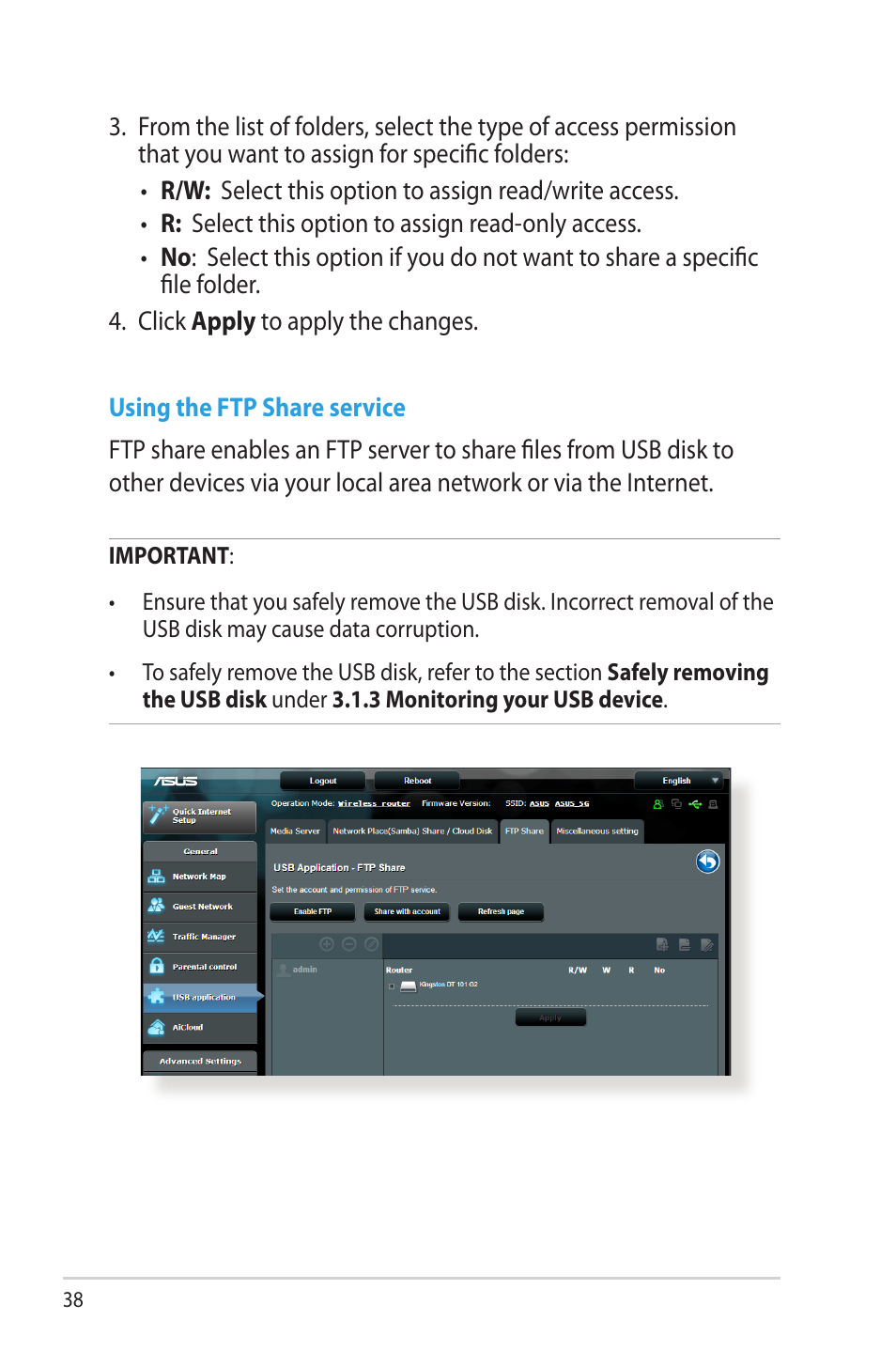 Asus RT-AC56U User Manual | Page 38 / 129