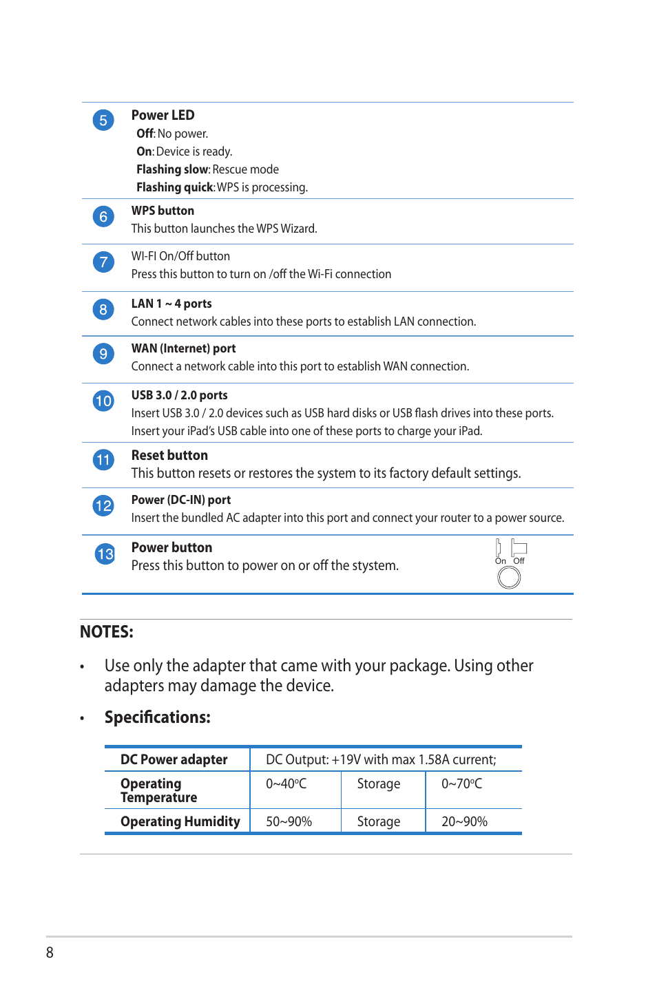 Asus RT-AC56U User Manual | Page 8 / 129