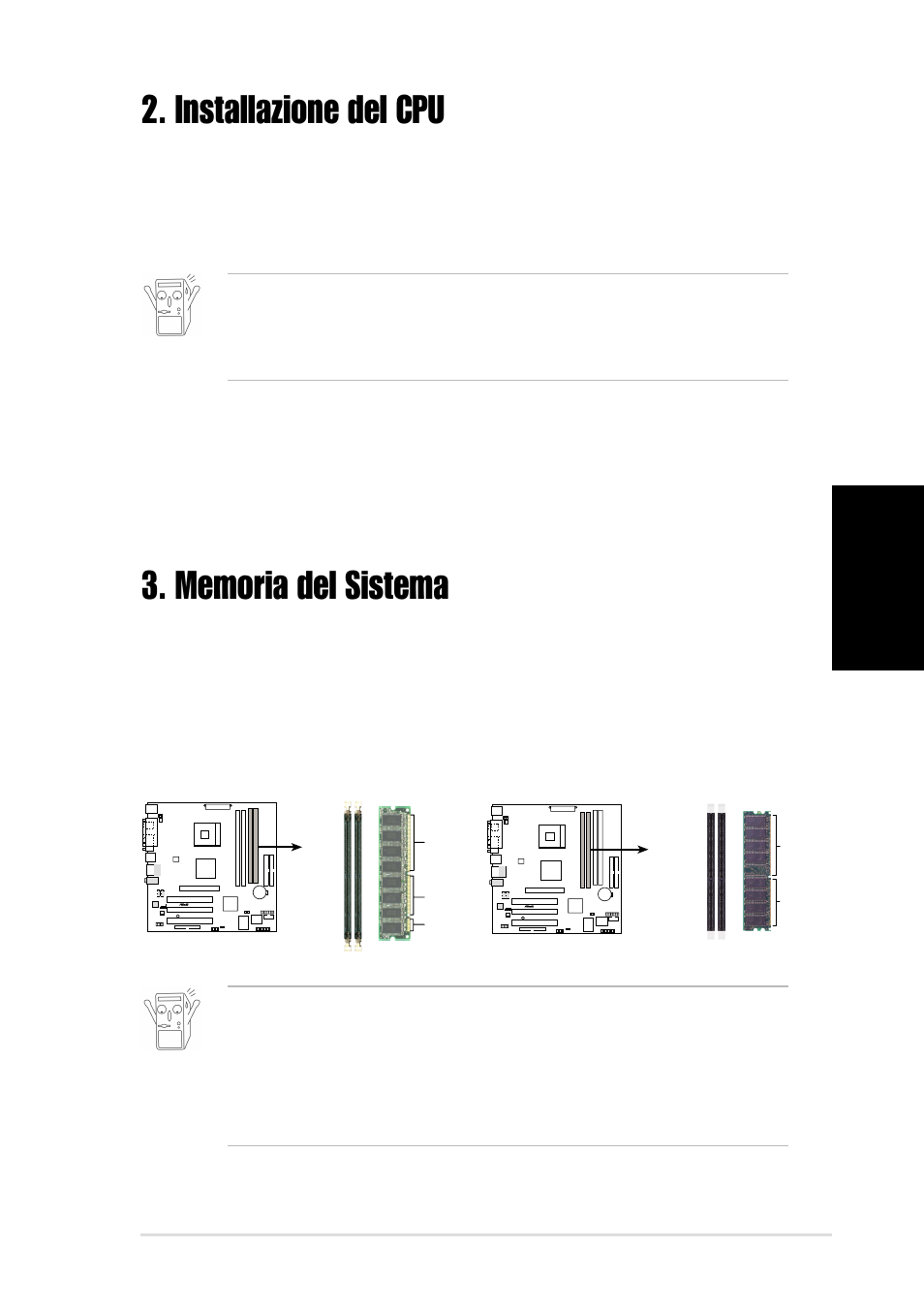 Installazione del cpu, Italiano | Asus P4SGX-MX User Manual | Page 9 / 16