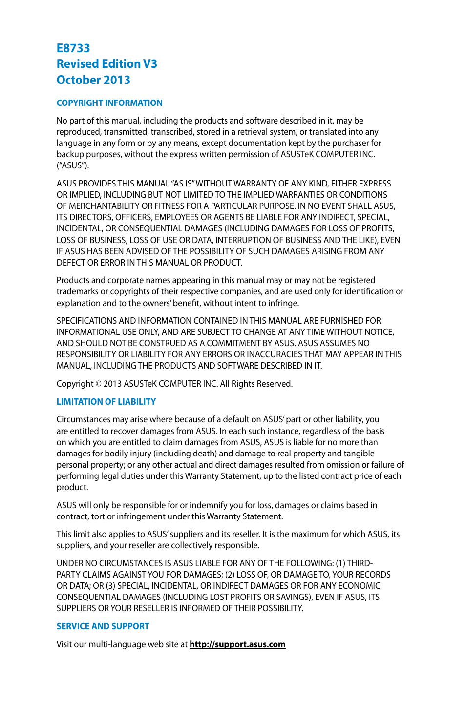 Asus VM40B User Manual | Page 2 / 42