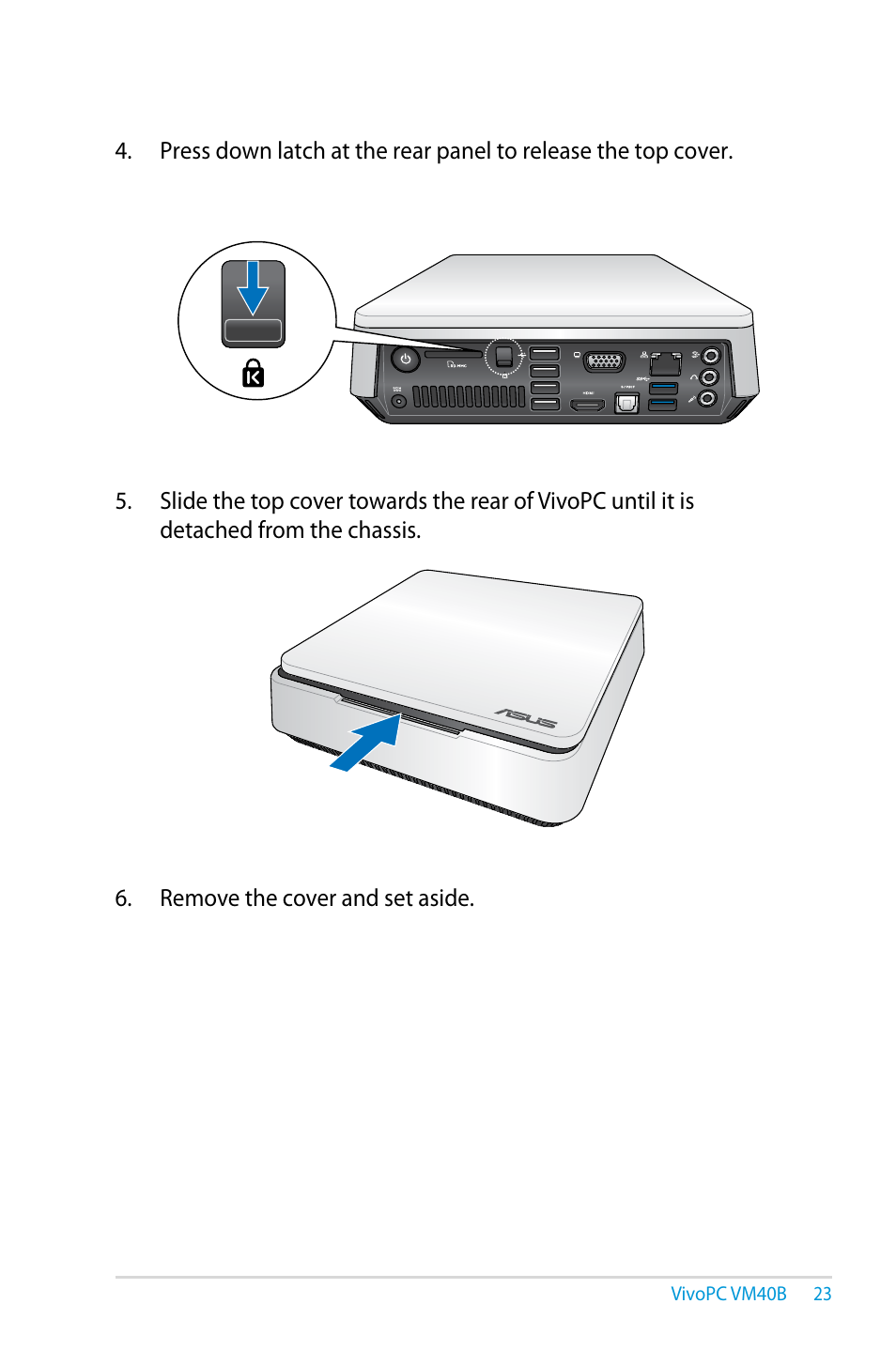 Asus VM40B User Manual | Page 23 / 42