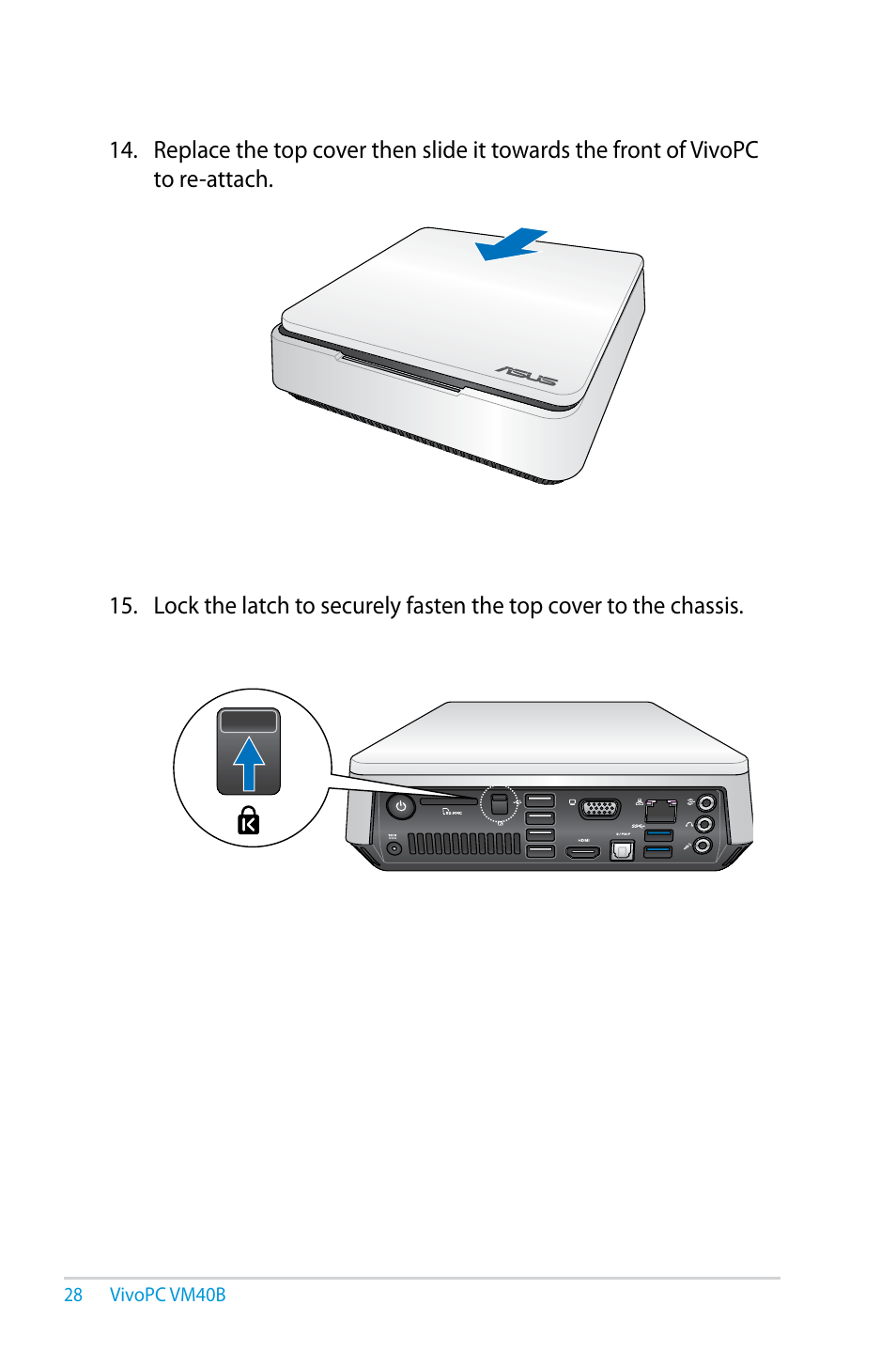 Asus VM40B User Manual | Page 28 / 42