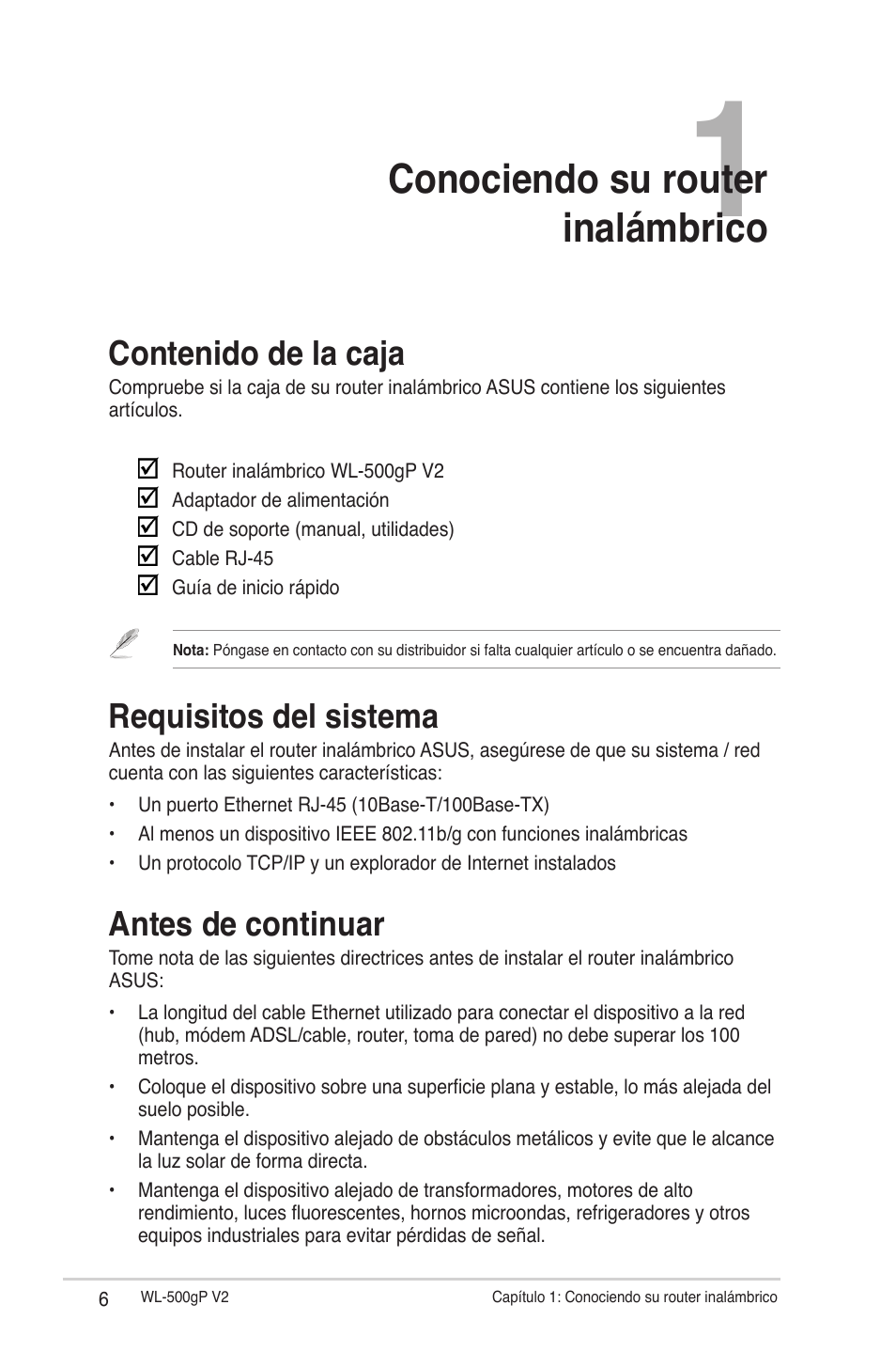 Asus WL-500gP V2 User Manual | Page 6 / 64