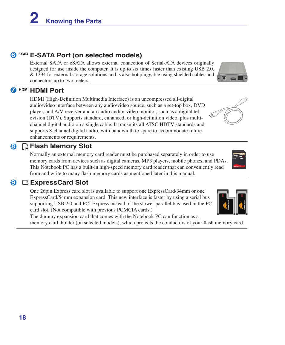 Asus M52V User Manual | Page 18 / 86