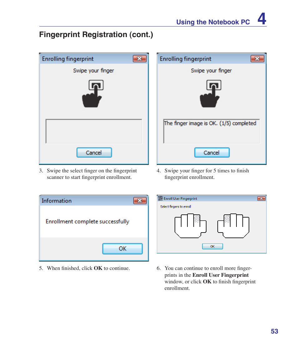 Asus M52V User Manual | Page 53 / 86