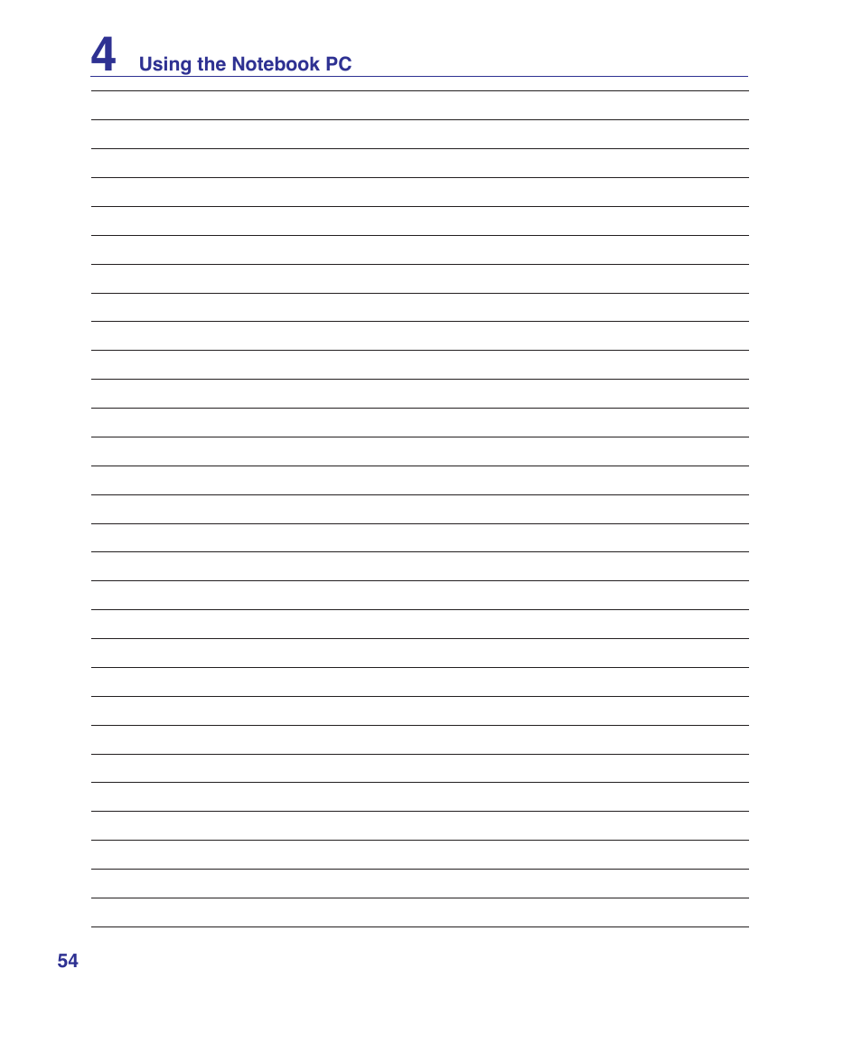 Asus M52V User Manual | Page 54 / 86