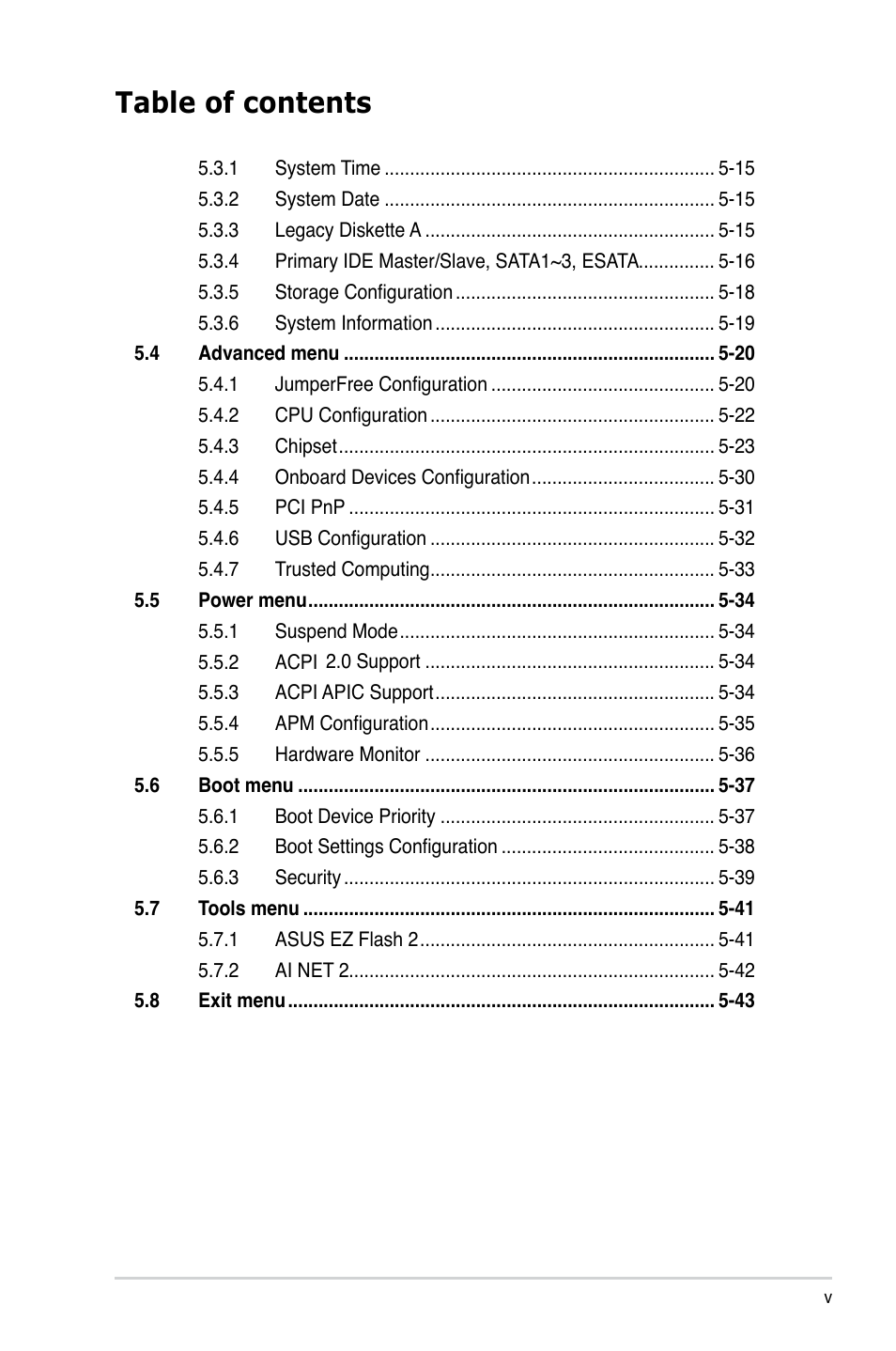 Asus V3-M3N8200 User Manual | Page 5 / 108