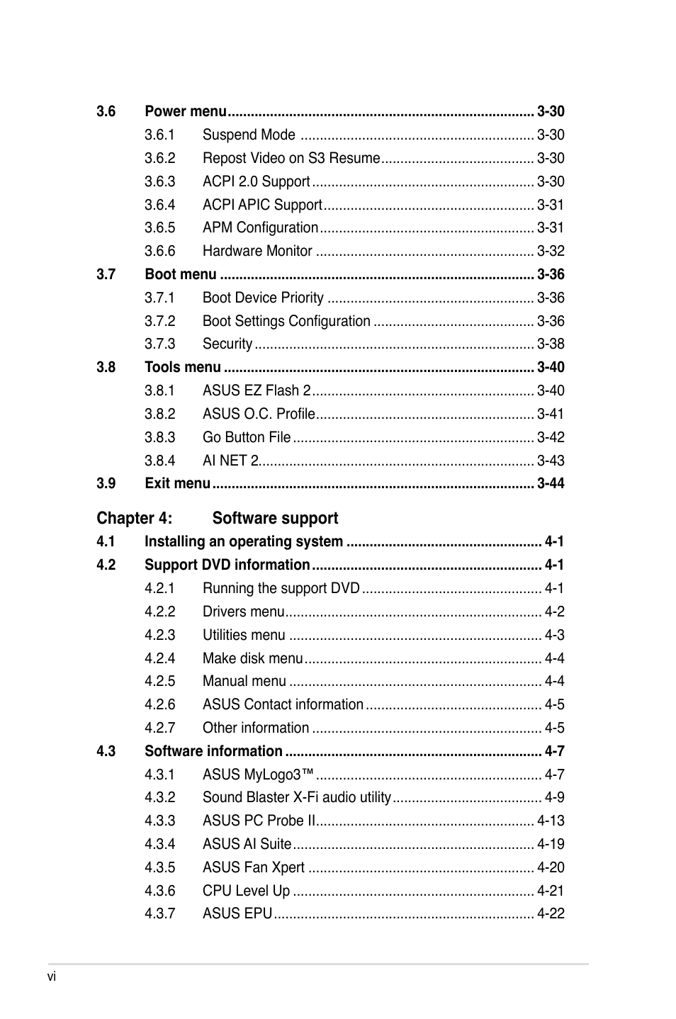 Asus Crosshair IV Formula User Manual | Page 6 / 172