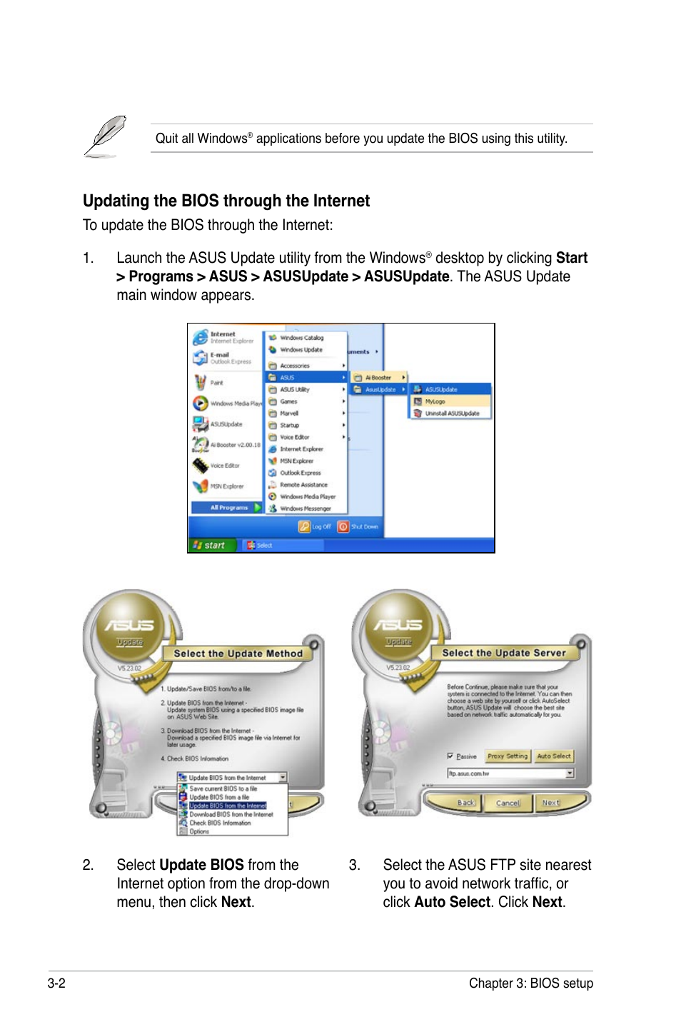 Updating the bios through the internet | Asus Crosshair IV Formula User Manual | Page 78 / 172