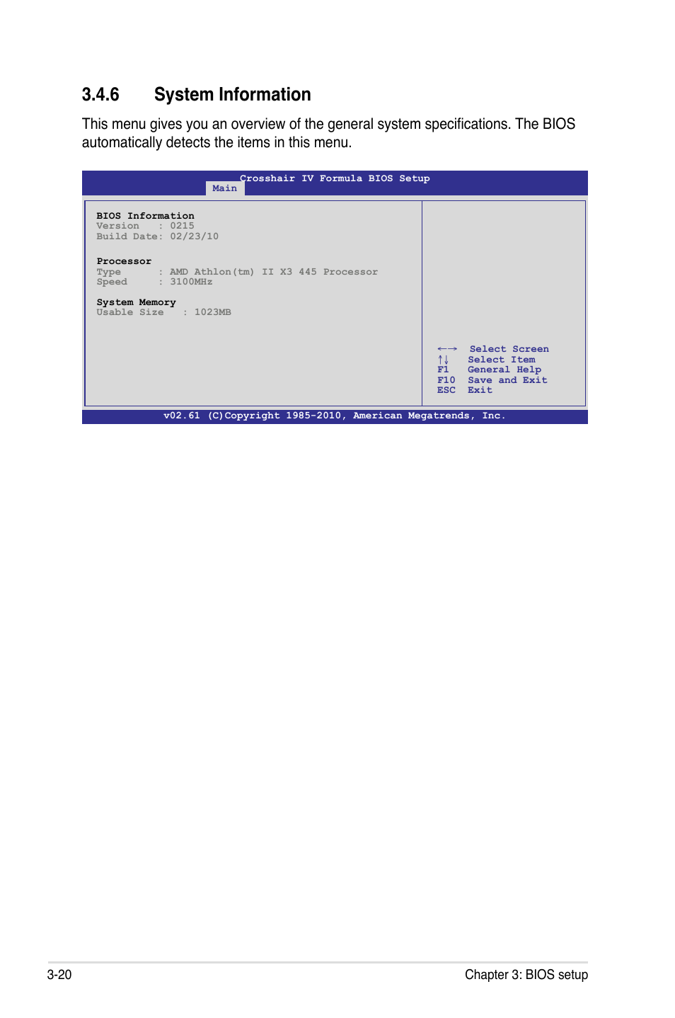 6 system information | Asus Crosshair IV Formula User Manual | Page 96 / 172