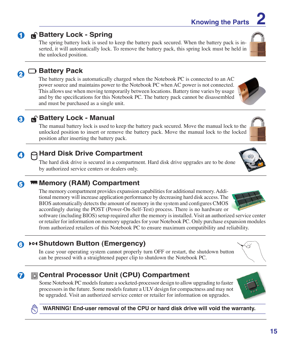 Asus S7F User Manual | Page 15 / 69