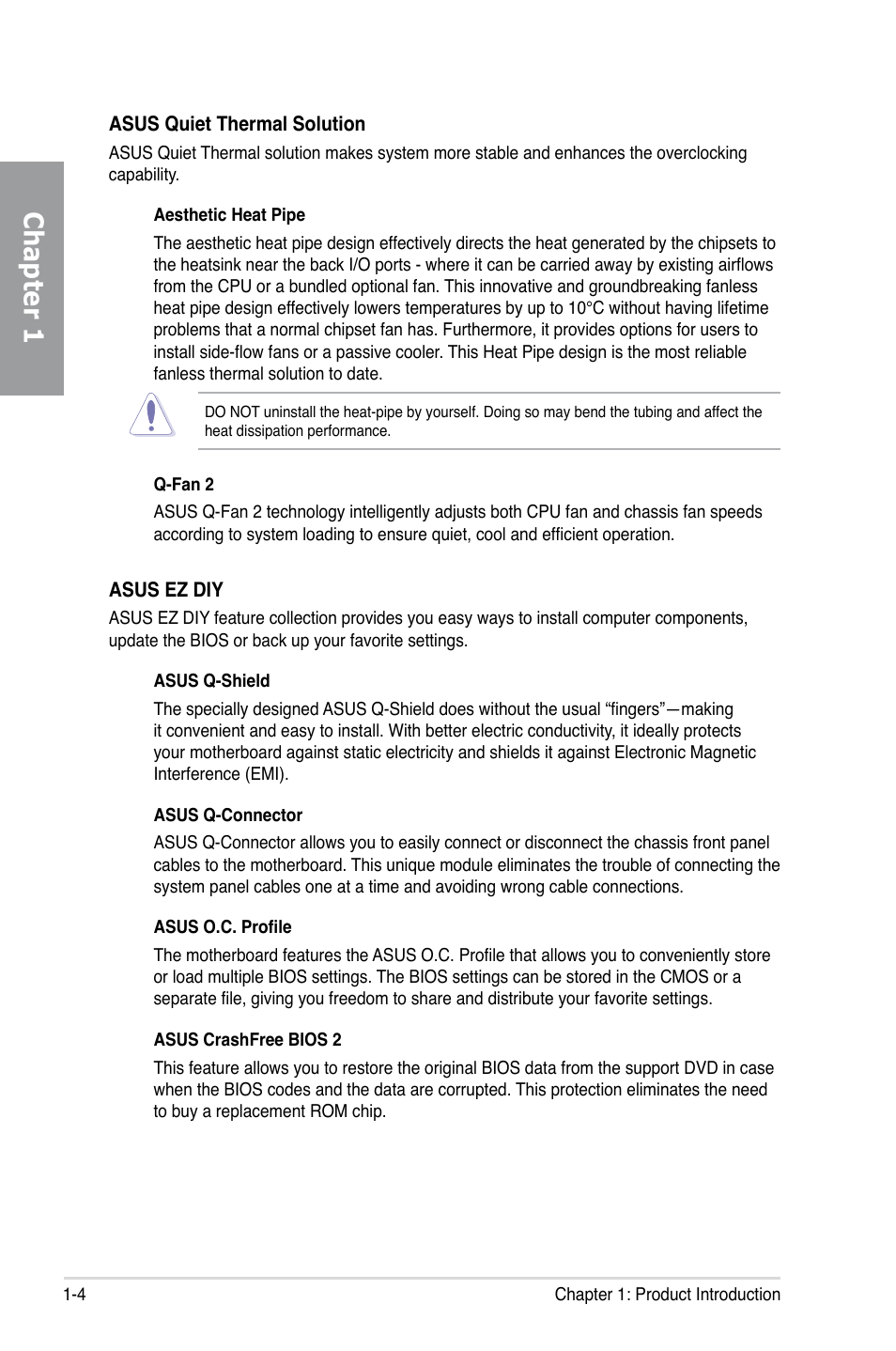 Chapter 1 | Asus M4A79T Deluxe/U3S6 User Manual | Page 18 / 120