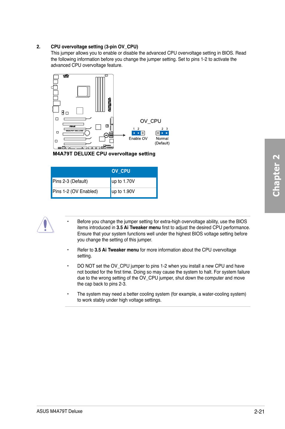 Chapter 2 | Asus M4A79T Deluxe/U3S6 User Manual | Page 41 / 120