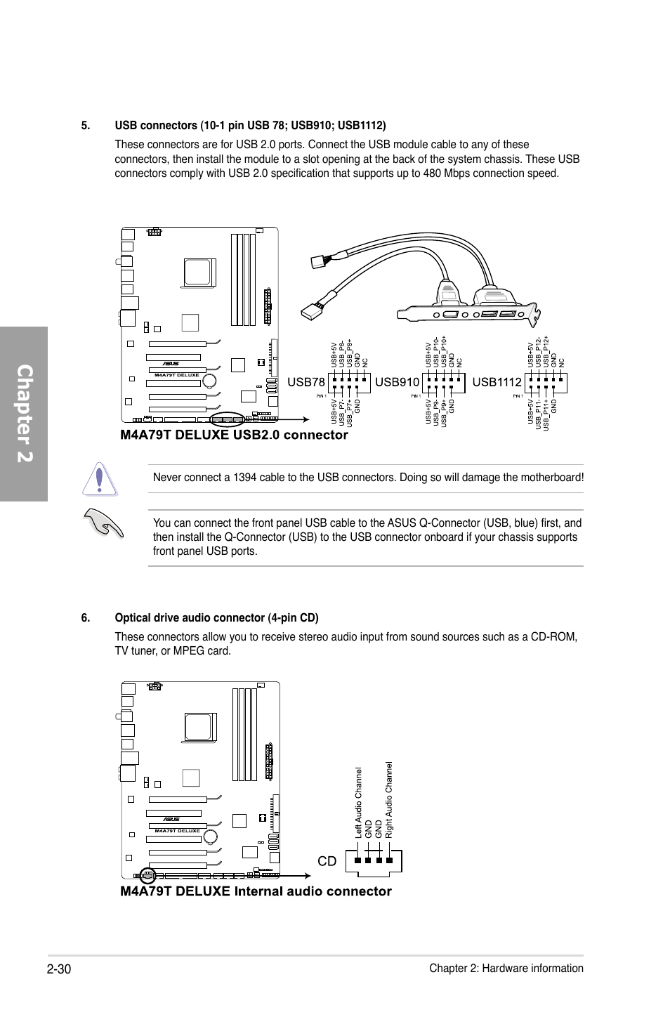 Chapter 2 | Asus M4A79T Deluxe/U3S6 User Manual | Page 50 / 120