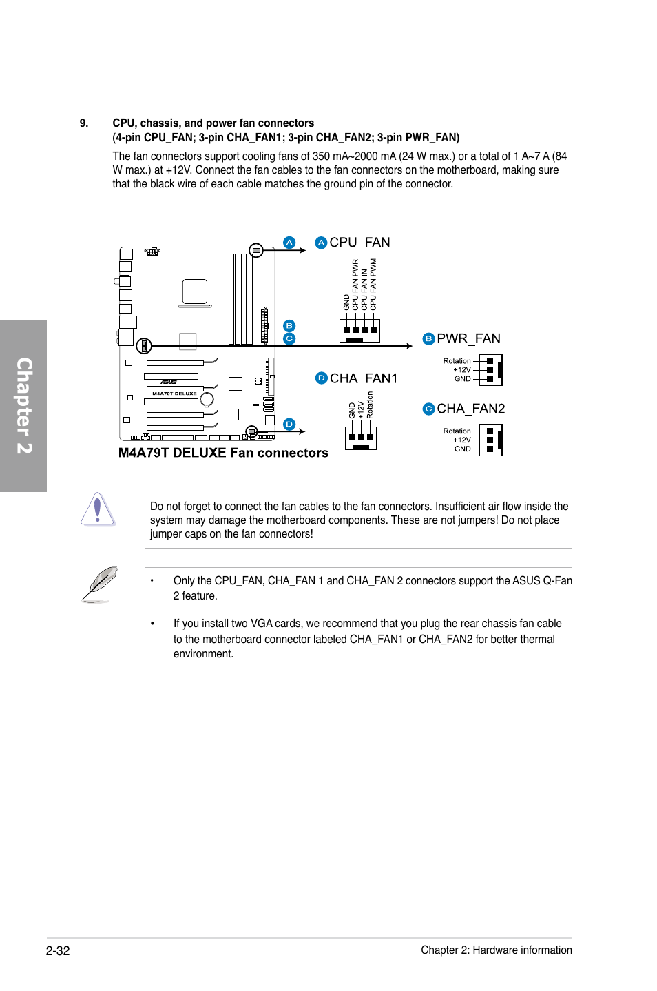 Chapter 2 | Asus M4A79T Deluxe/U3S6 User Manual | Page 52 / 120