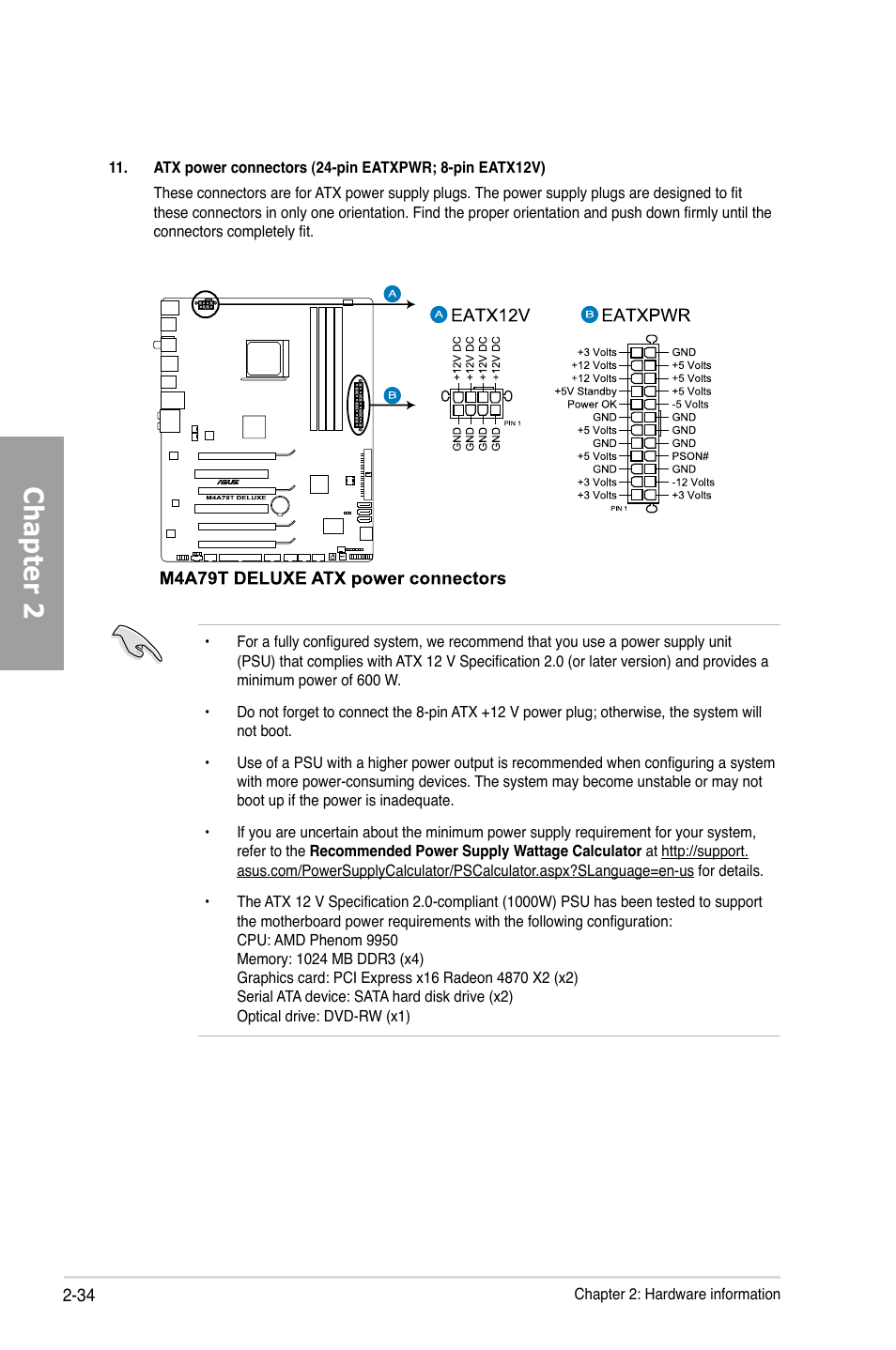 Chapter 2 | Asus M4A79T Deluxe/U3S6 User Manual | Page 54 / 120