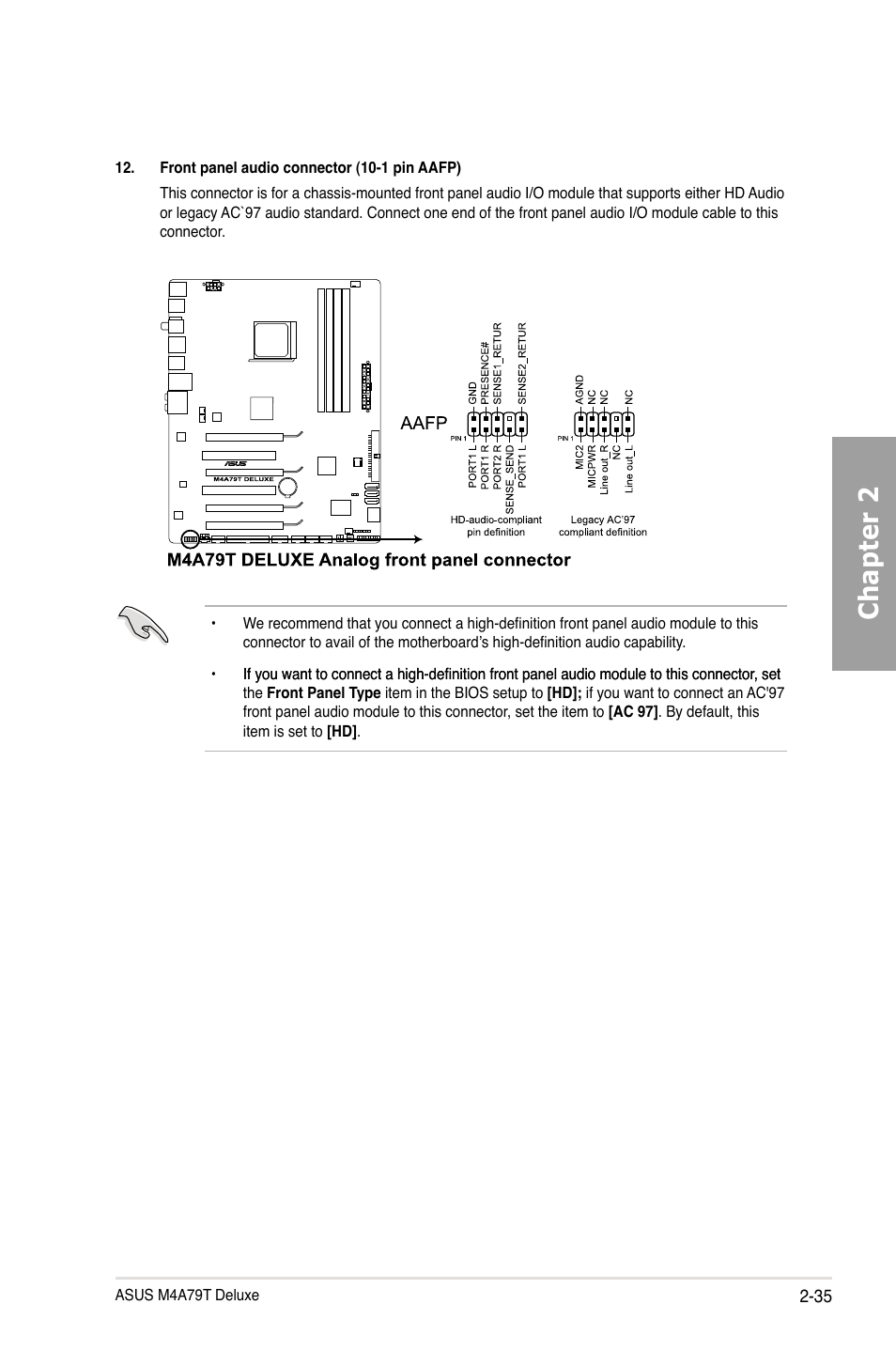 Chapter 2 | Asus M4A79T Deluxe/U3S6 User Manual | Page 55 / 120
