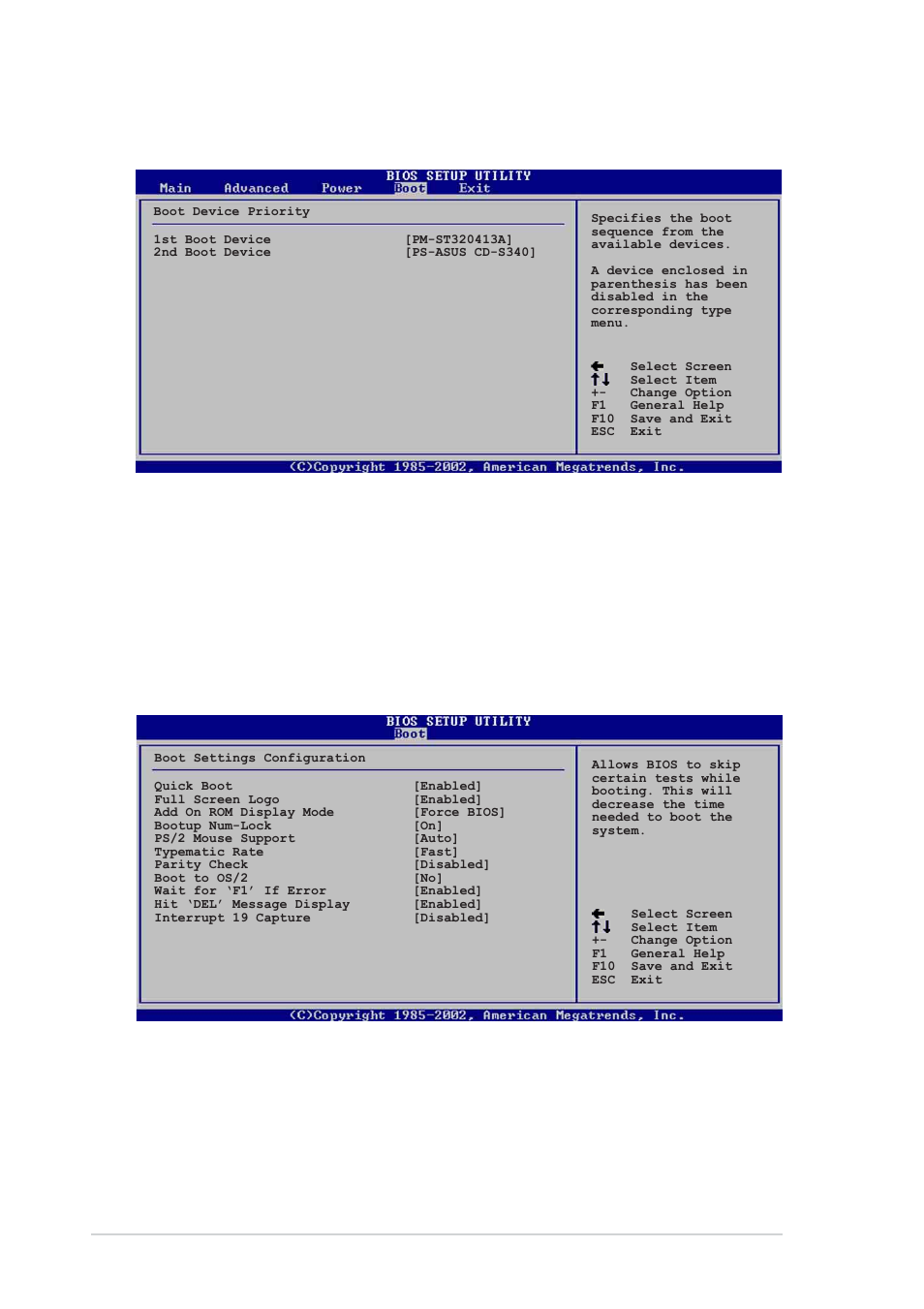 2 hard disk drives, 3 boot settings configuration, Quick boot [enabled | 32 chapter 4: bios setup | Asus P4P800 User Manual | Page 106 / 142