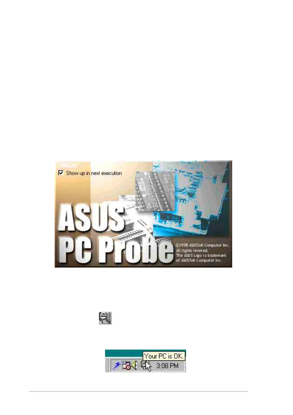 3 asus pc probe | Asus P4P800 User Manual | Page 124 / 142