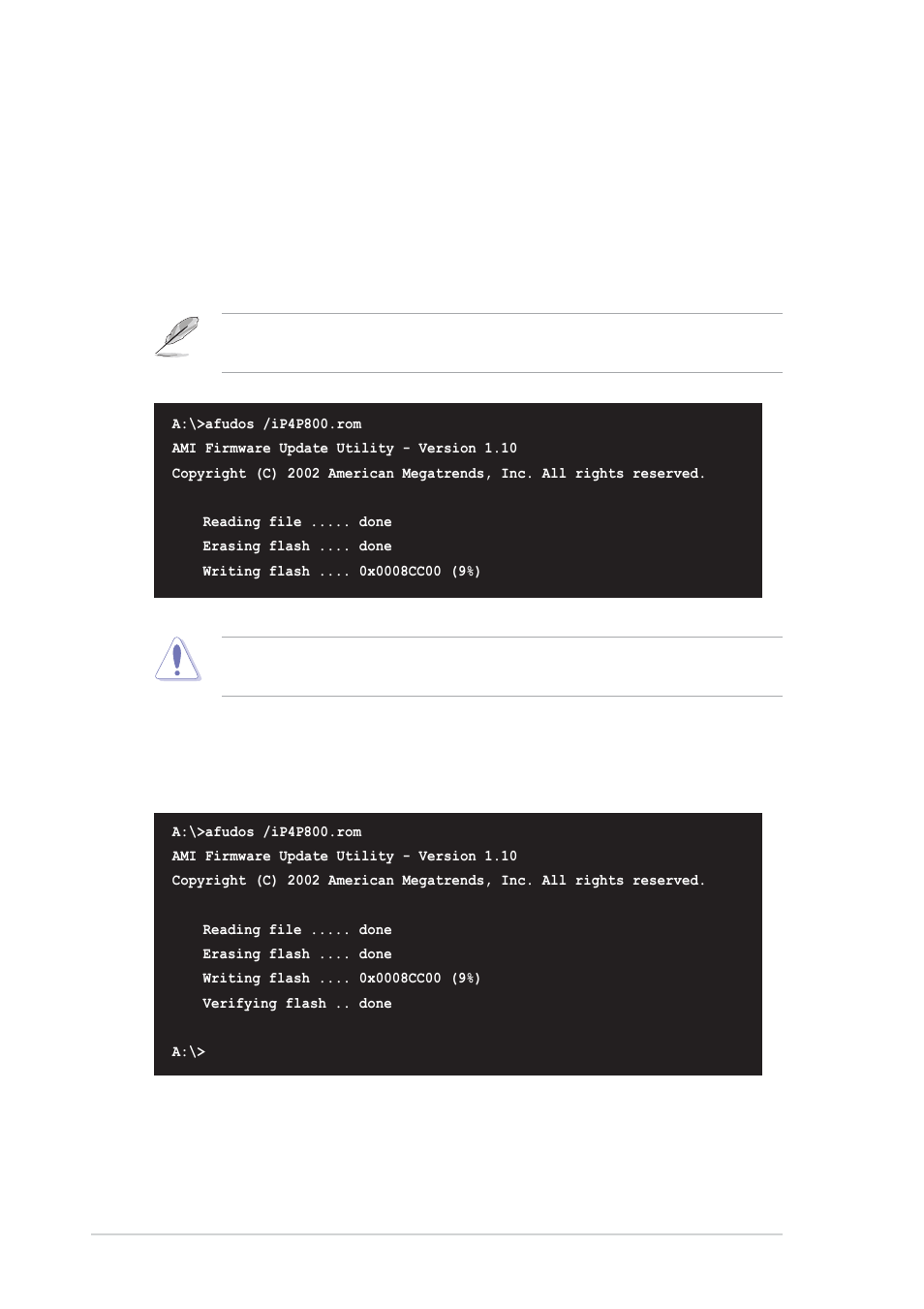 Reboot the system from the hard disk | Asus P4P800 User Manual | Page 76 / 142