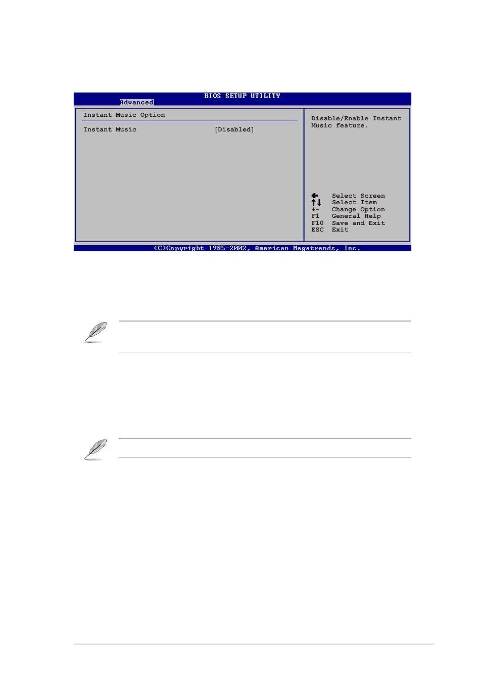 7 instant music configuration, Instant music [disabled, Instant music cd-rom drive [ide secondary master | Asus P4P800 User Manual | Page 99 / 142