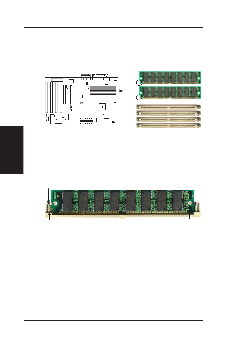 Iii. installation, 72 pin simm sockets, 72 pin dram in simm socket | Asus TX97-XE User Manual | Page 20 / 72