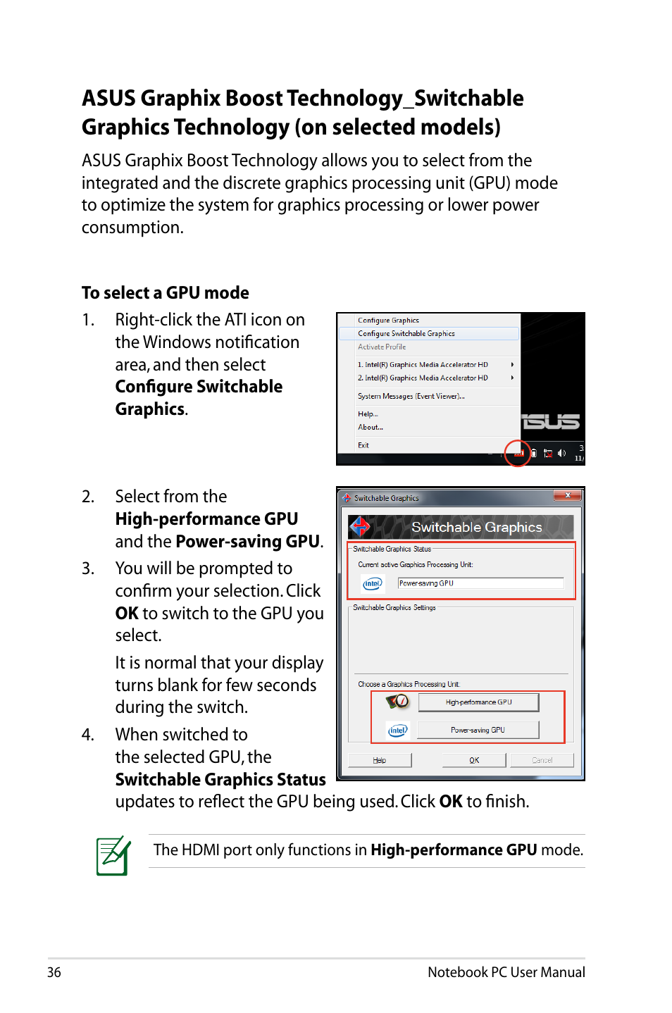 Asus X64Jv User Manual | Page 36 / 110