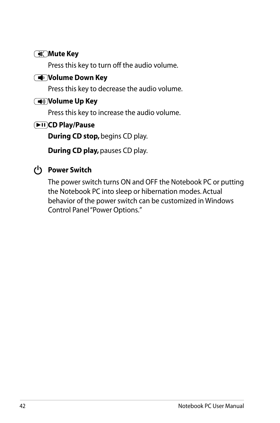 Asus X64Jv User Manual | Page 42 / 110