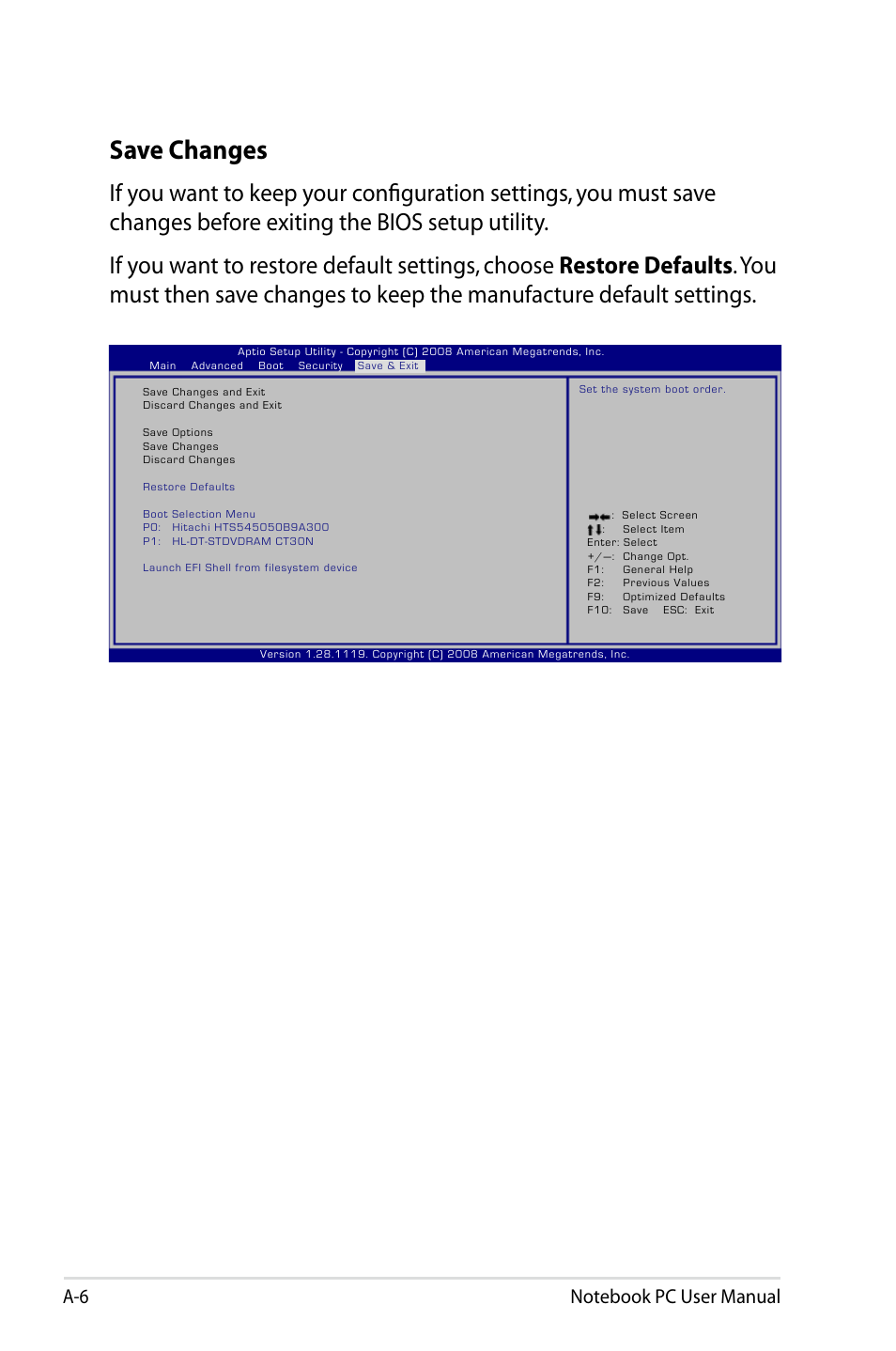 Save changes | Asus X64Jv User Manual | Page 78 / 110